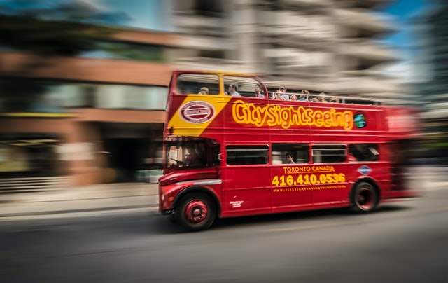 Tour bus in Toronto, Canada