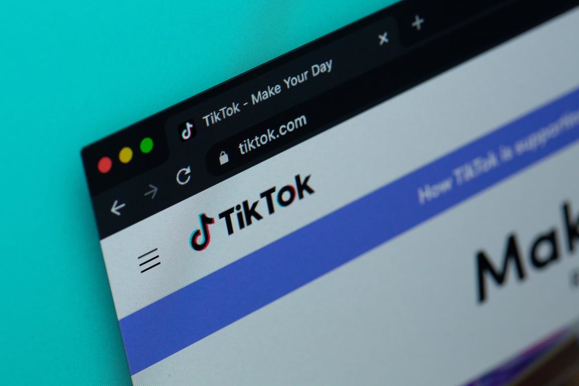 TikTok on browser