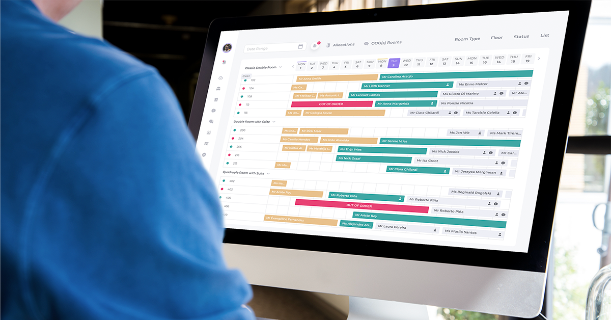 A hotelier optimizing room allocations using Noovy