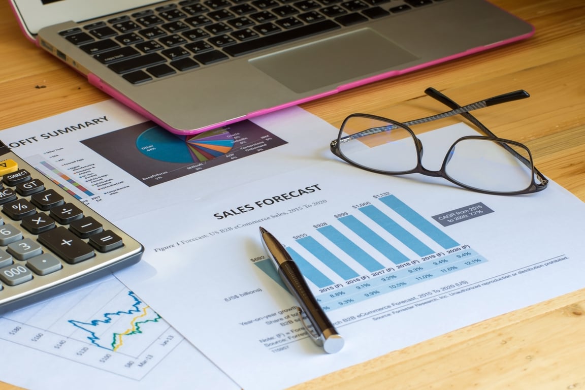 A revenue forecast report, symbolizing the predictive power of Revenue Management Systems for hotels.