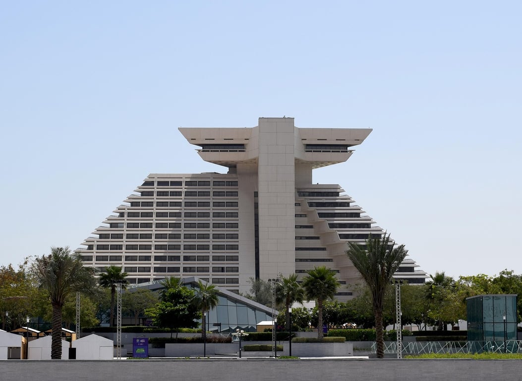 Flagship property or luxury segment of a hotel brand.