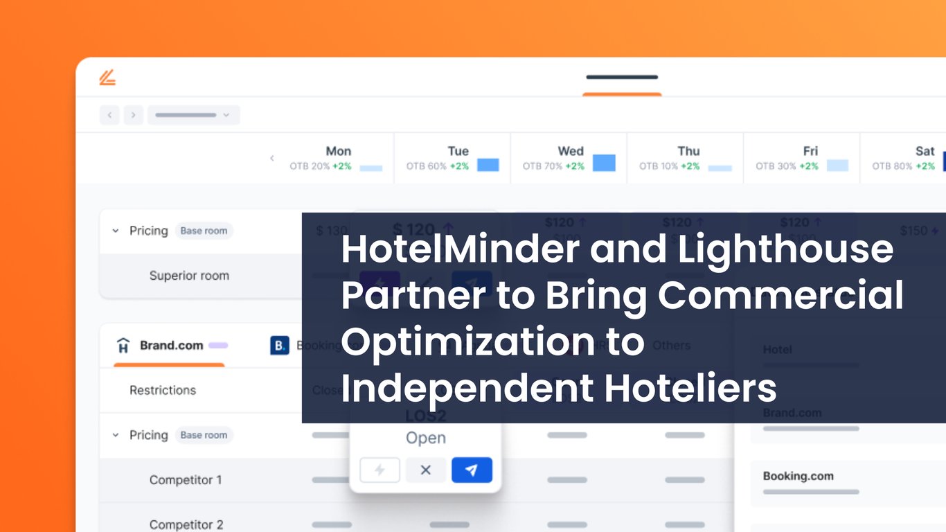 HotelMinder Expands Commercial Strategy Technology Category with New Partnership with Lighthouse