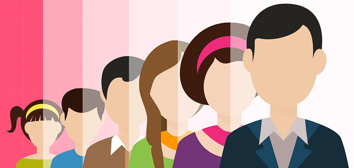 Diverse group of travelers representing different hotel target market segments