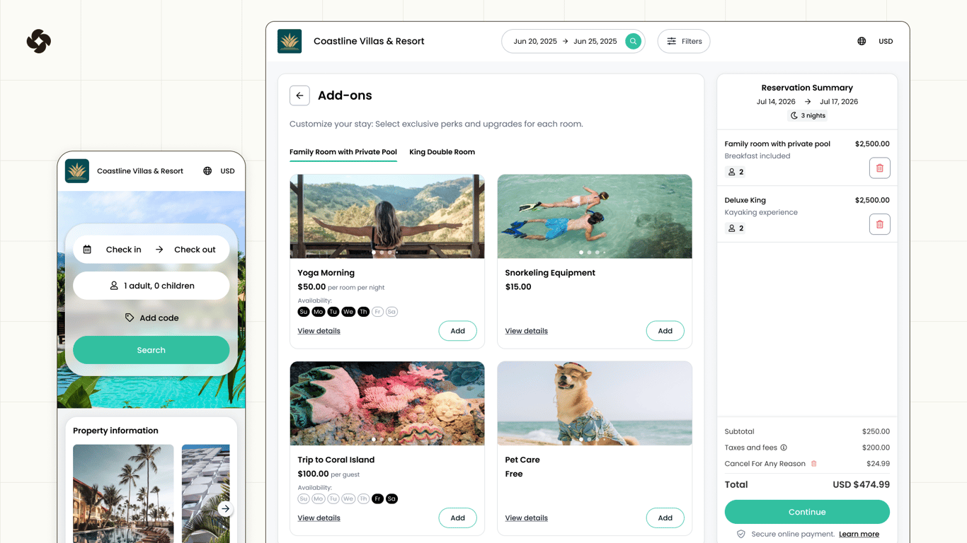 Cloudbeds - Metasearch Management Software Screenshot