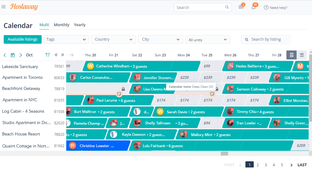 Hostaway Screenshot