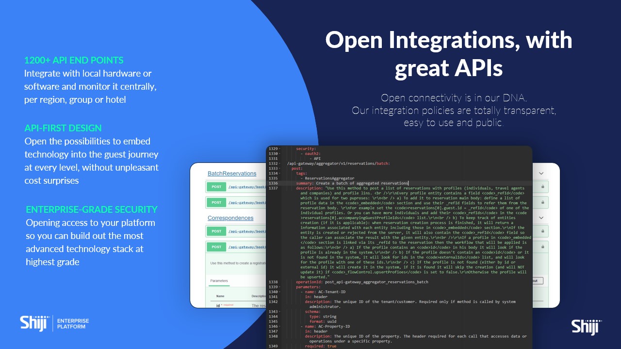 Shiji Enterprise Platform - Property Management System Screenshot