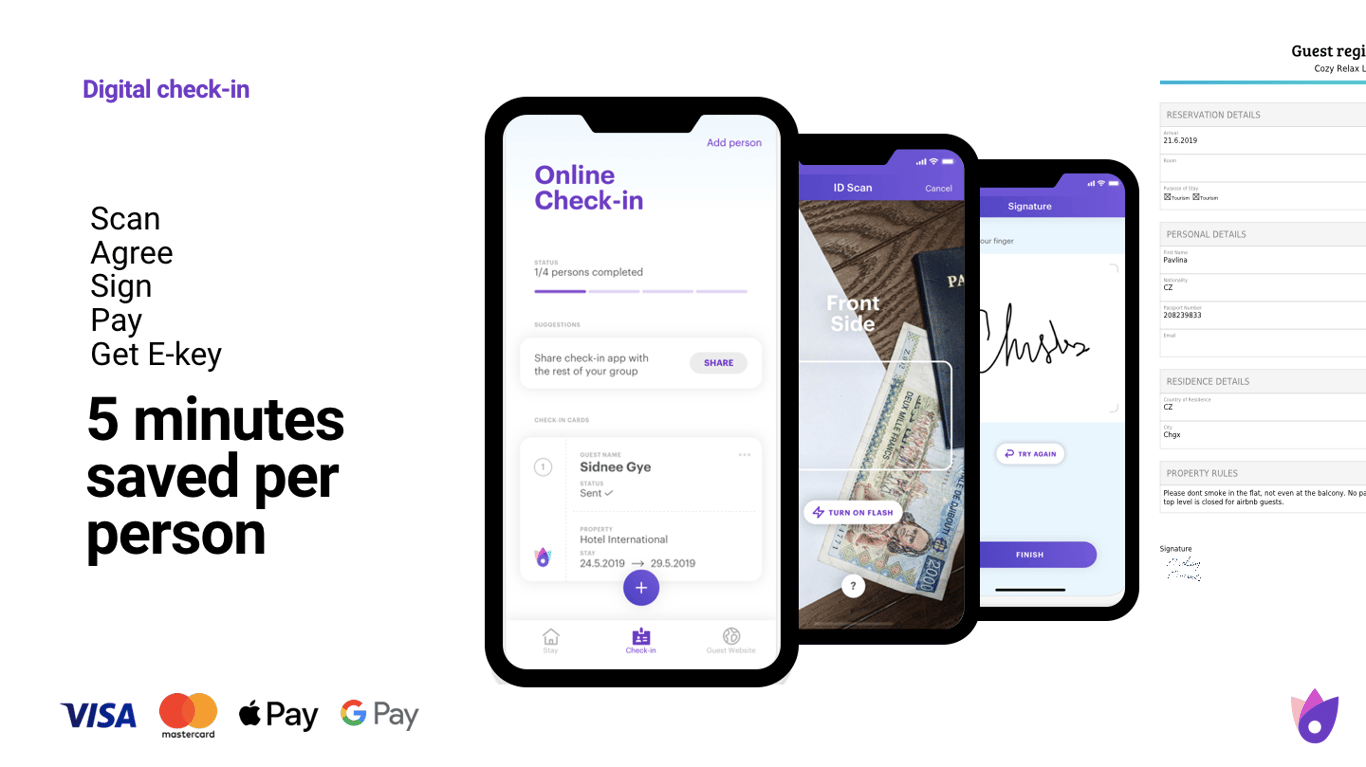 MyStay - Contactless Check-in Software Screenshot