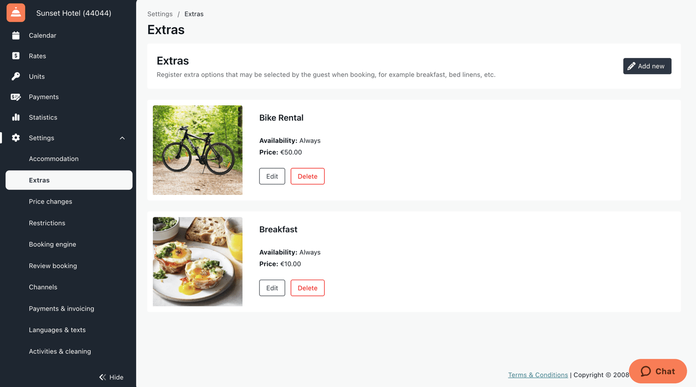 Sirvoy - Property Management System Screenshot