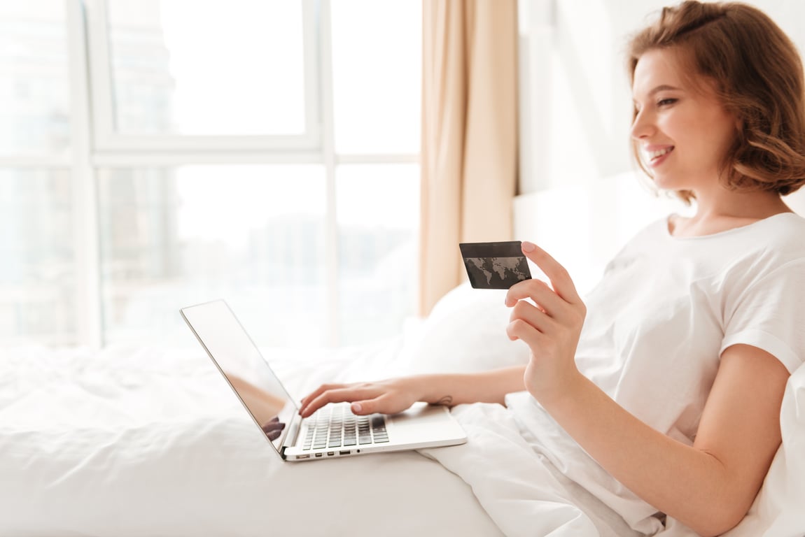 A guest engaging with hotel loyalty programs online