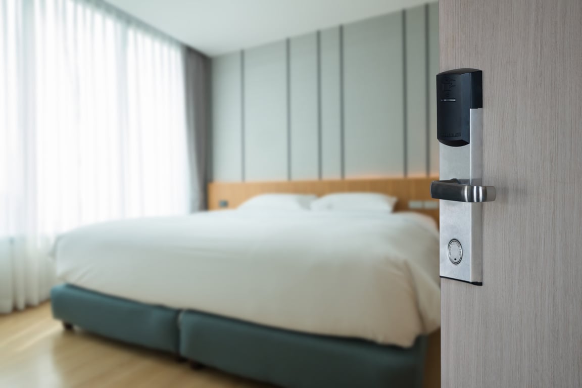 Advanced access control in smart hotels for enhanced security and convenience.