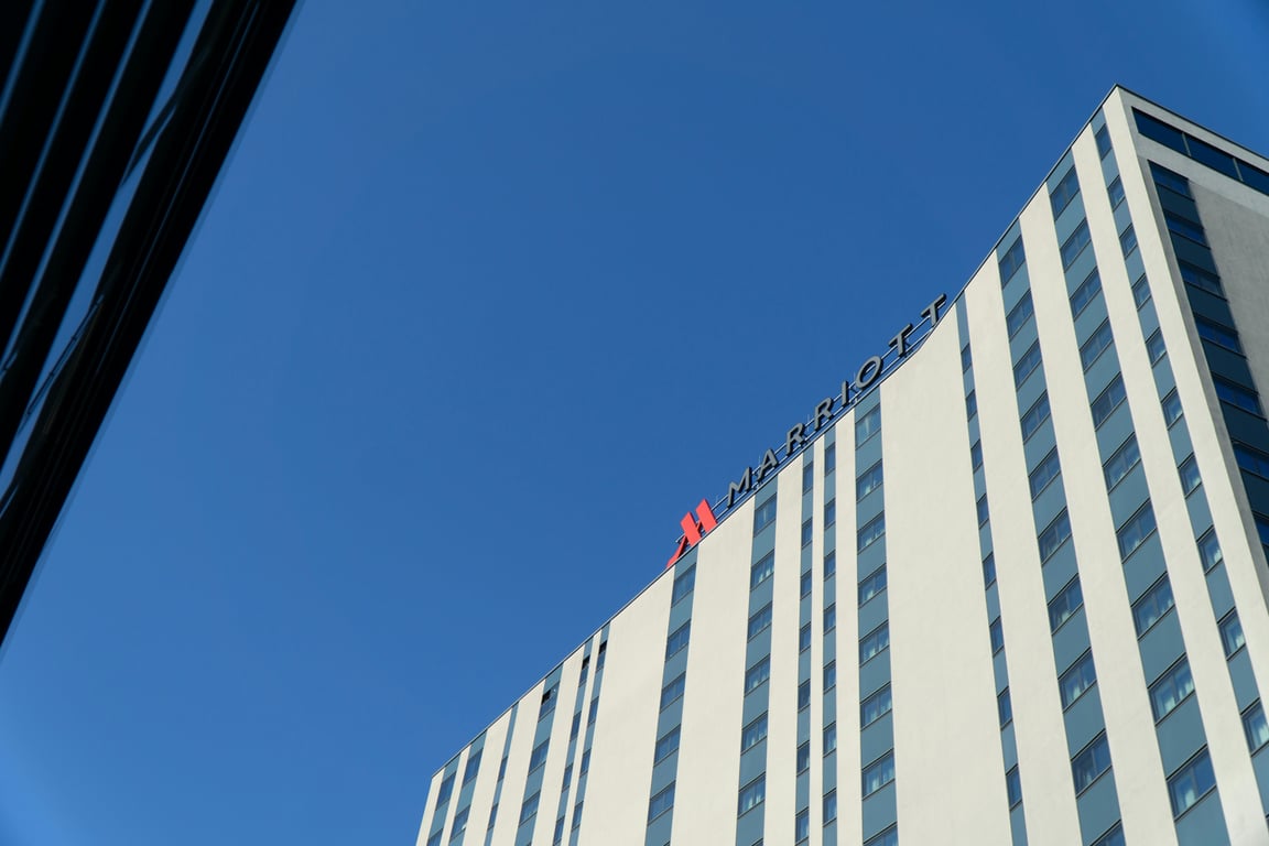 Marriott hotel facade