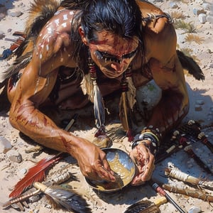 Read more about the article Symbolic Presentation of Game – How Apache Hunters Carved Sacred Symbols Into Meat Before Cooking for Ritualistic Offerings and Feasts