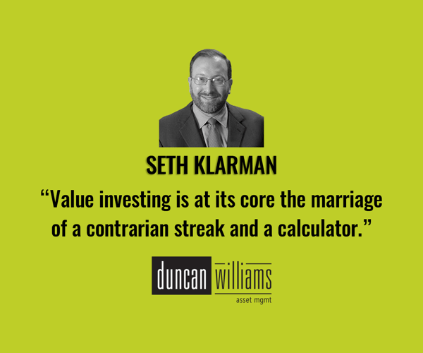 “Value investing is at its core the marriage of a contrarian streak and a calculator.”- Seth Klarman