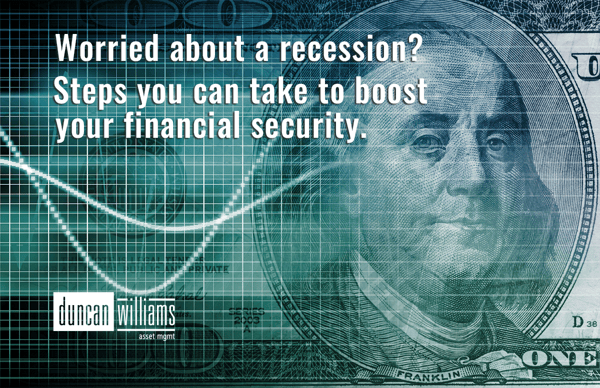 As investors worry about a recession, what steps can you take to boost your financial security.