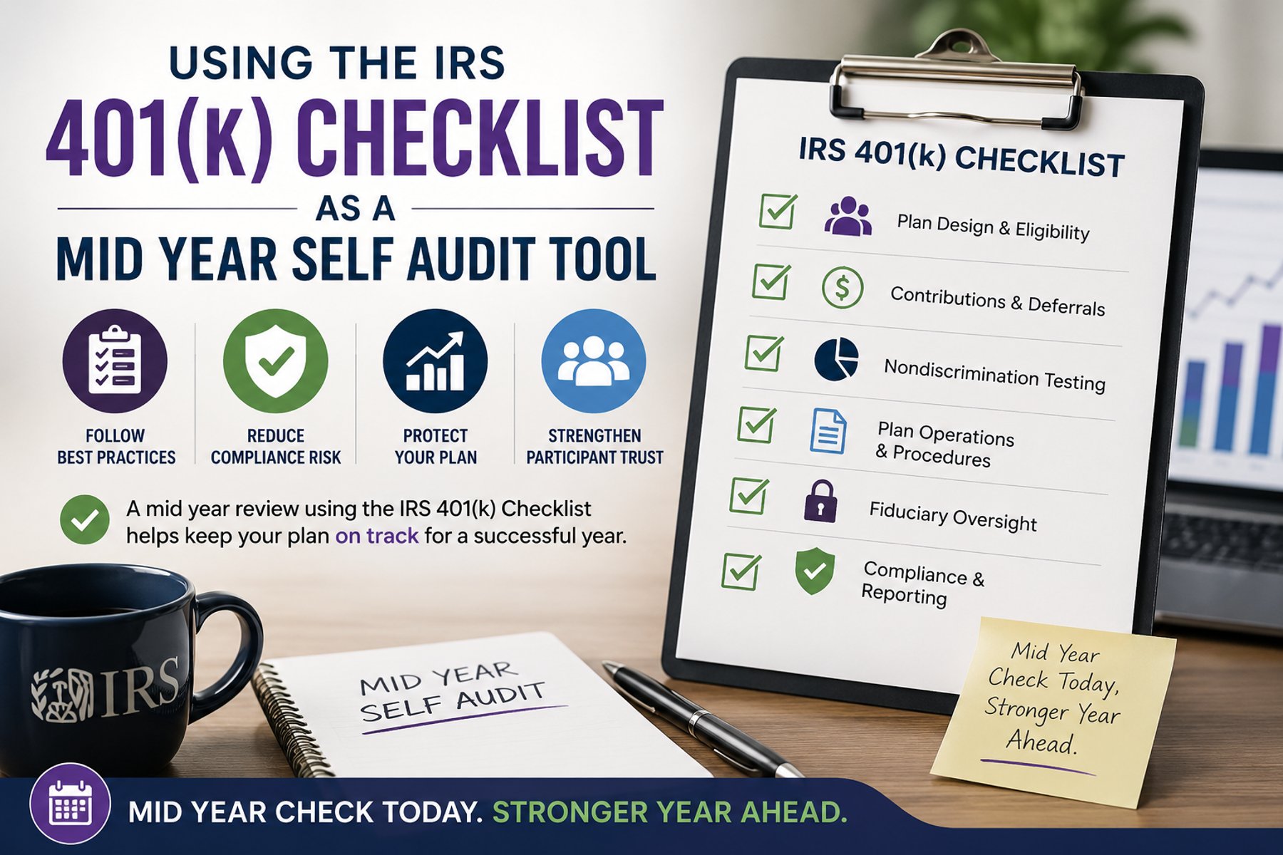 Using the IRS 401(k) Checklist as a Mid Year Self Audit Tool