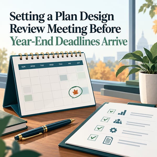 Setting a Plan Design Review Meeting Before Year-End Deadlines Arrive