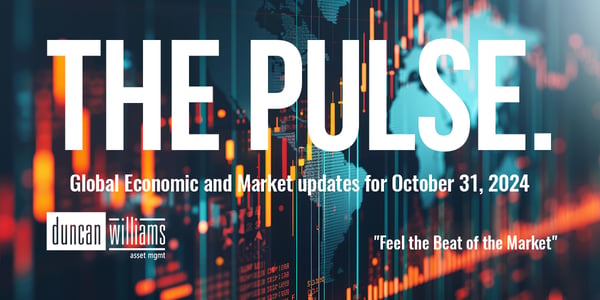 The PULSE: October 31, 2024, global economic indicators present a mixed picture.