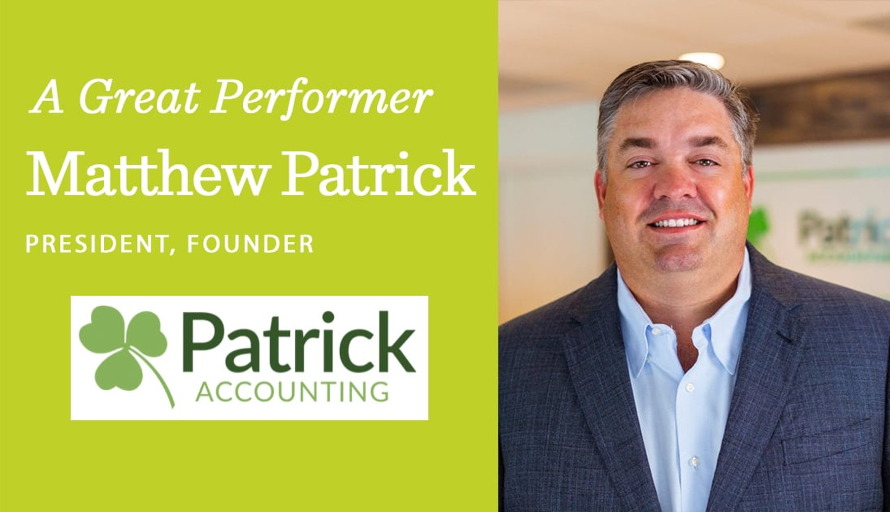 Matthew Patrick, CPA: President, Founder Patrick Accounting