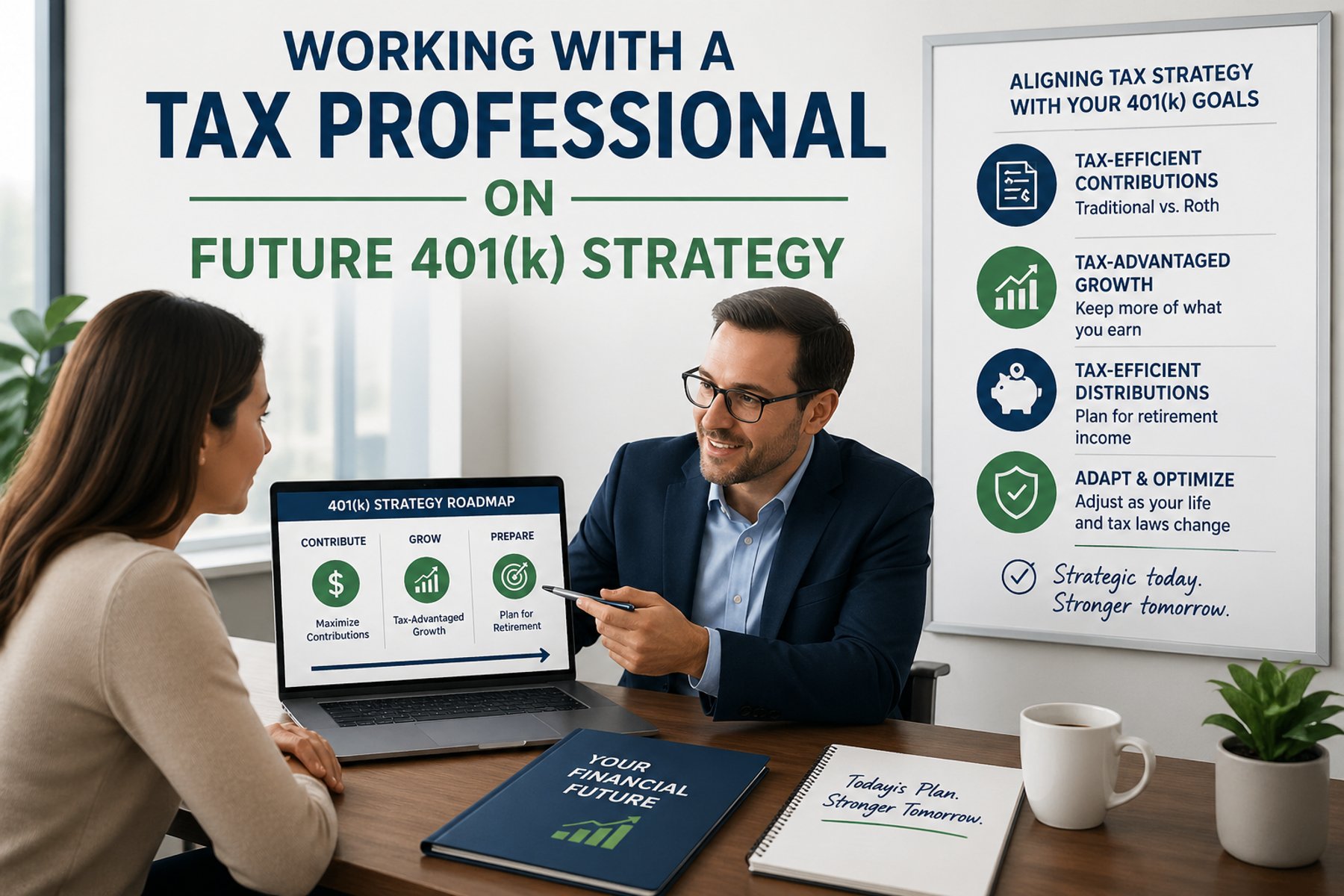 Working With a Tax Professional on Future 401(k) Strategy