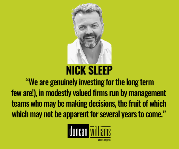 We are genuinely investing for the long term - Nick Sleep