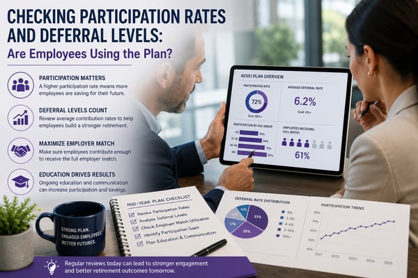 Checking Participation Rates and Deferral Levels: Are Employees Using the Plan?