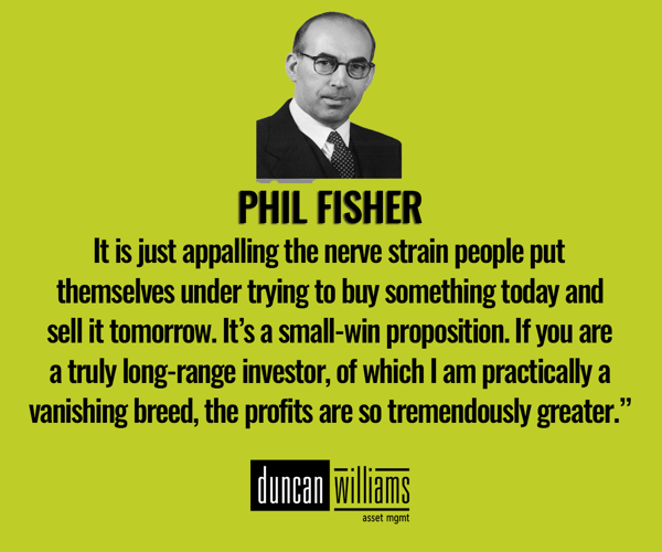 “It is just appalling the nerve strain people put themselves under trying to buy something today and   If you are a truly long-range investor, of which I am practically a vanishing breed, the profits are so tremendously greater.” 