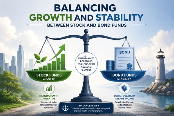Balancing Growth and Stability Between Stock and Bond Funds