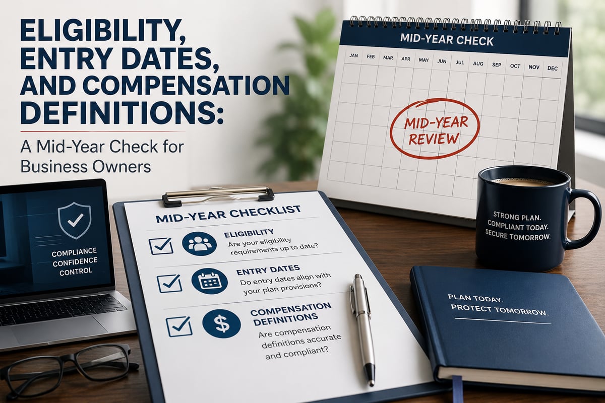 Eligibility, Entry Dates, and Compensation Definitions: A Mid Year Check for Business Owners