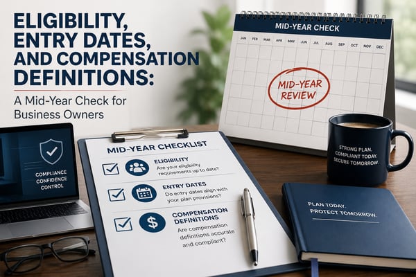 Eligibility, Entry Dates, and Compensation Definitions: A Mid Year Check for Business Owners