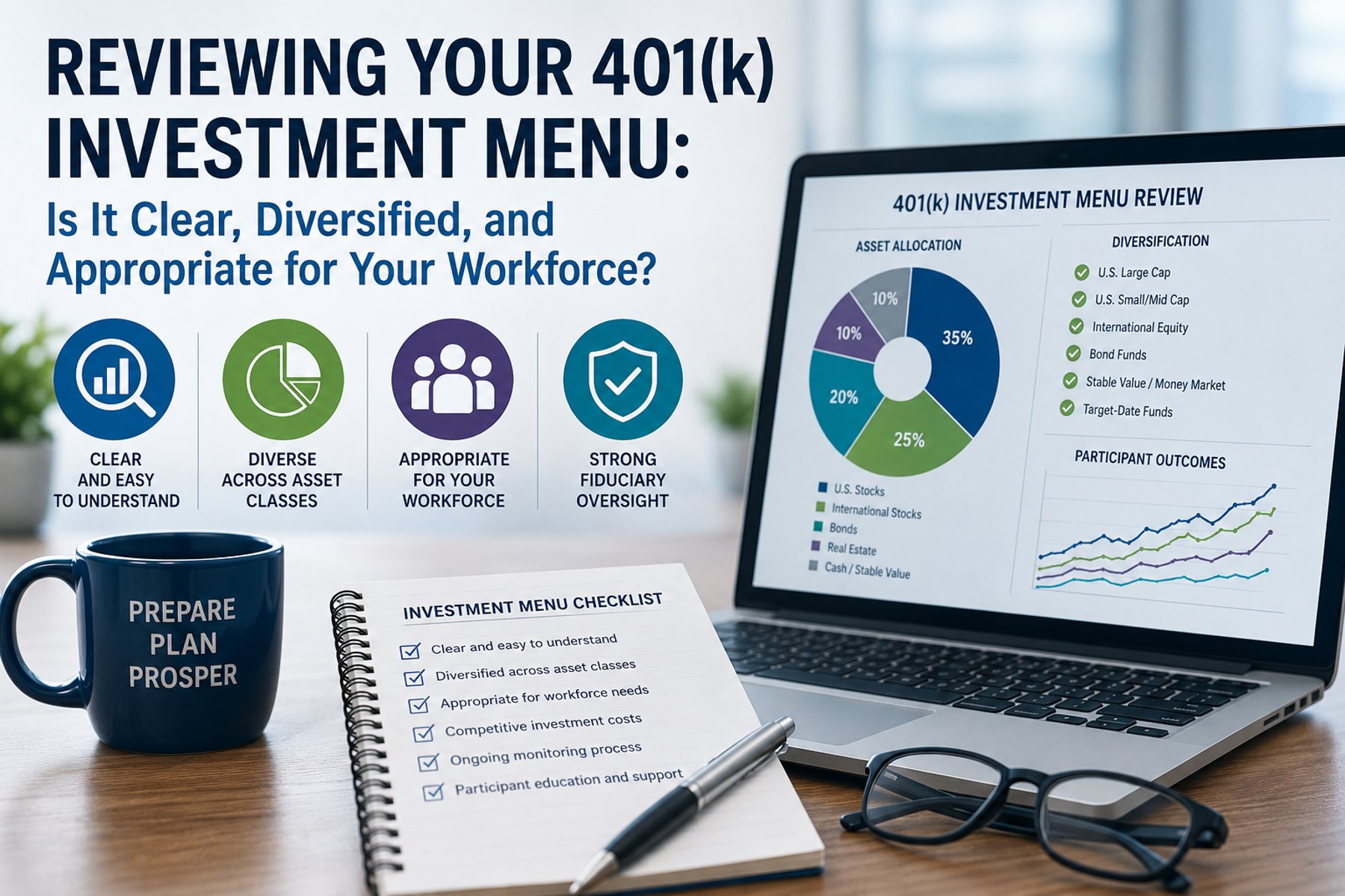 Reviewing Your 401(k) Investment Menu: Is It Clear, Diversified, and Appropriate for Your Workforce?
