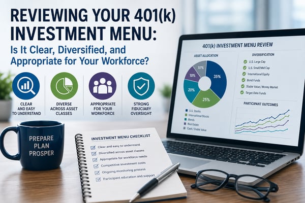 Reviewing Your 401(k) Investment Menu: Is It Clear, Diversified, and Appropriate for Your Workforce?