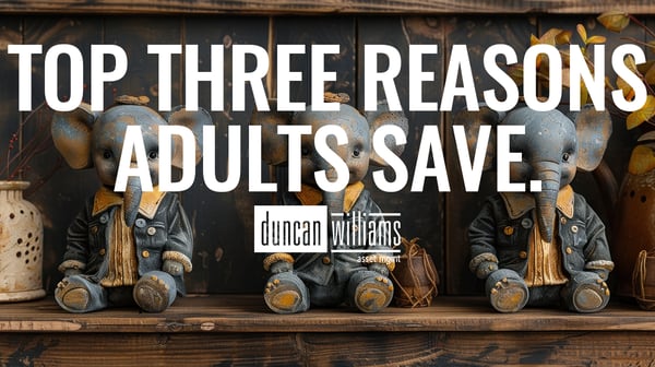 Most U.S. adults save for several key reasons, the most common of which are emergencies, retirement, and vacations.