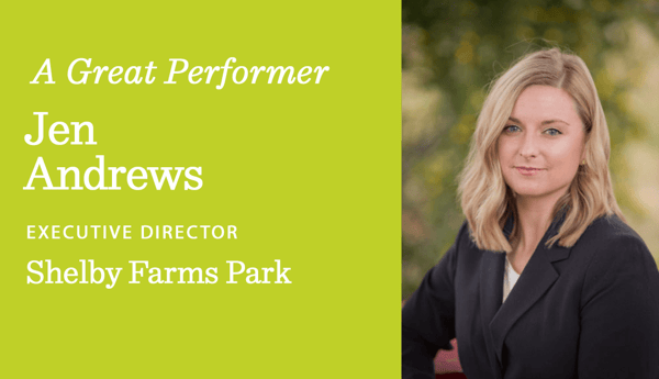 Jen Andrews, Executive Director of Shelby Farms Park