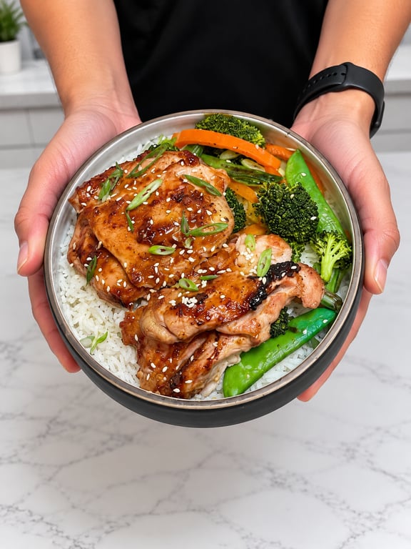 Ginger-Scallion Glazed Chicken Thigh