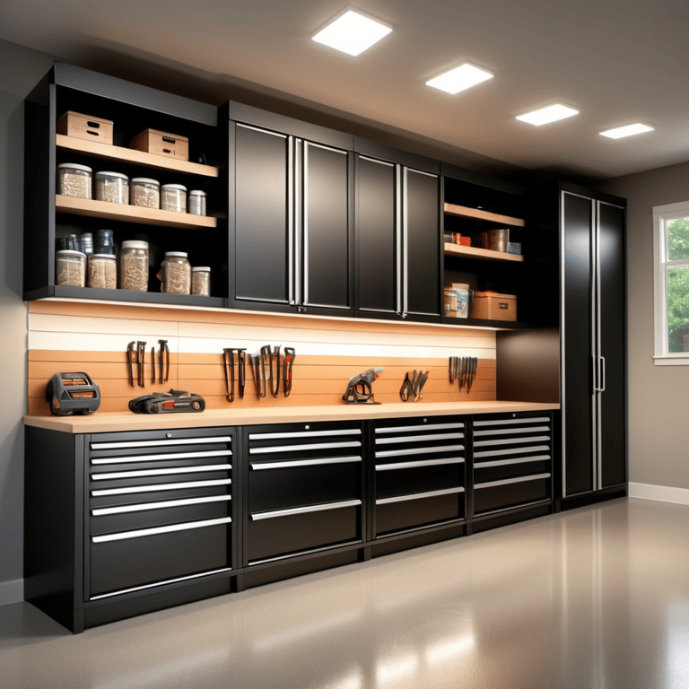 Custom garage storage system