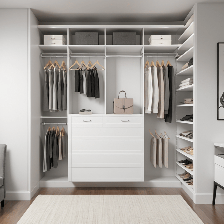 Custom drawer and shelf configuration