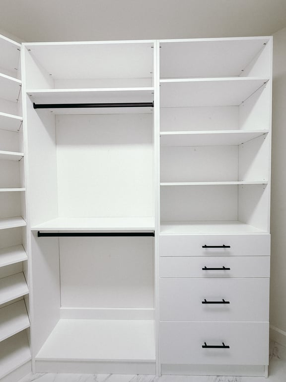 Premium floor based closet system