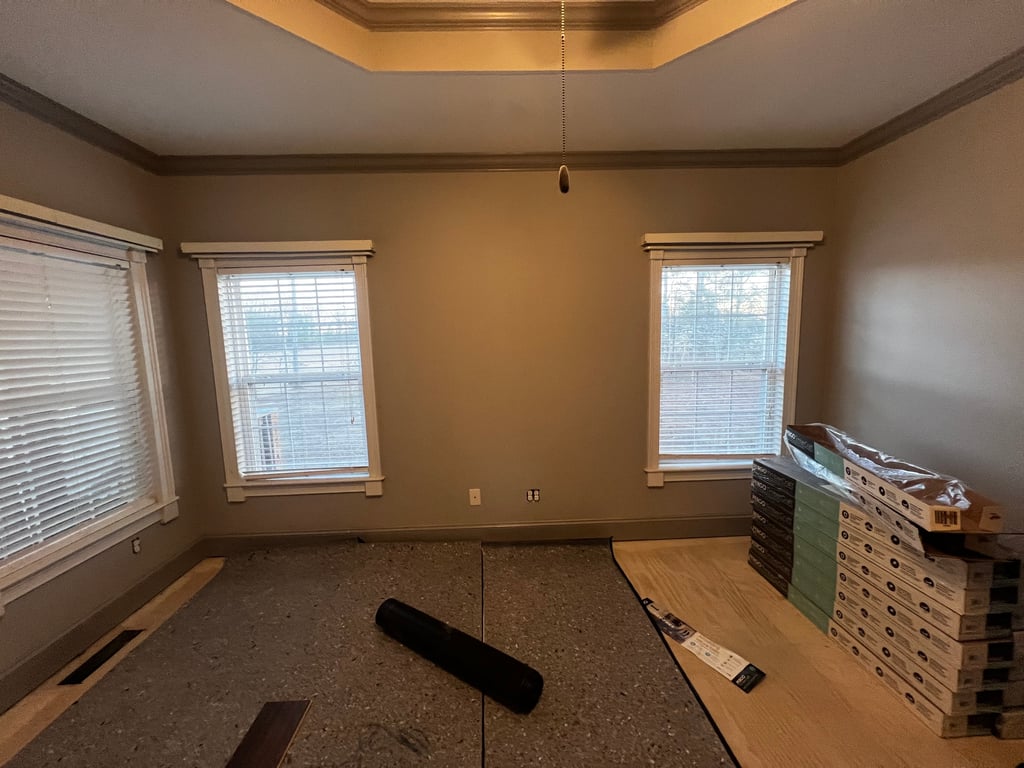 New Master Closet Install before