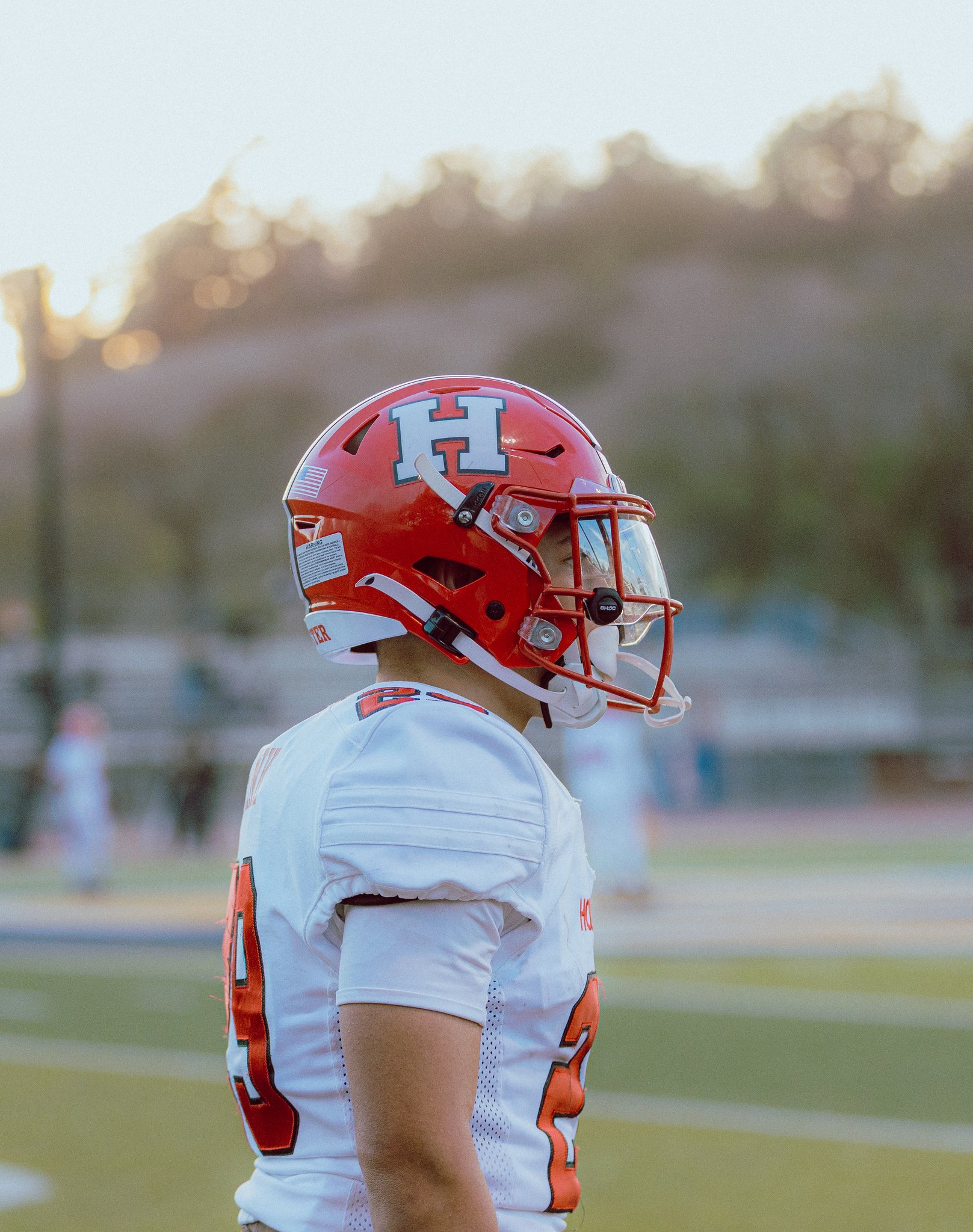 Football player portrait