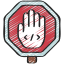 Stop sign icon to represent no-coding required to setup affiliate plugin integrations on your finance affiliate program.