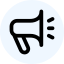 Loud speaker icon to represent challenges finance affiliate programs face where direct click tracking is often unreliable.