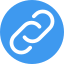 Chain link icon to represent flexible attribution methods for coupon code tracking  email based relationships and how it helps finance affiliates receive accurate credit beyond traditional click-only tracking.