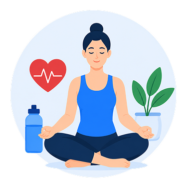A wellness icon to represent the health and wellness industry where our wellness affiliate management software provides affiliate program management solutions.