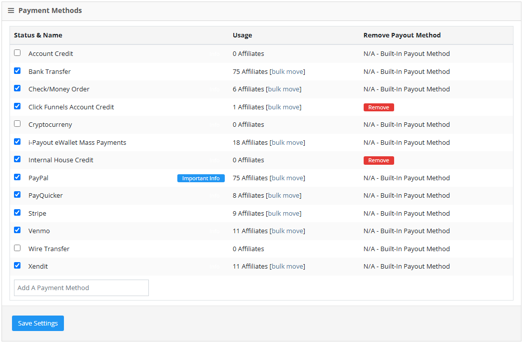 affiliate payment options