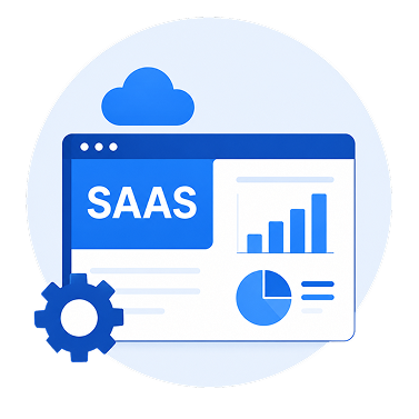 Affiliate program management dashboard icon to represent the SaaS industry where our affiliate software for SaaS provides affiliate program management solutions.