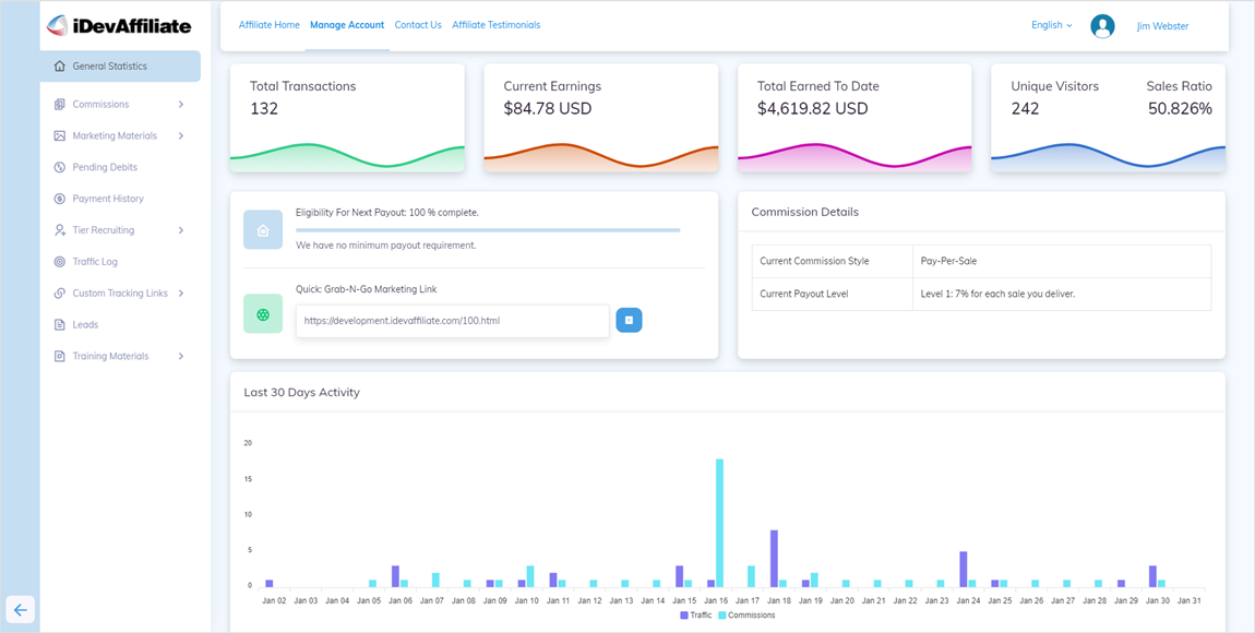 Affiliate Dashboard