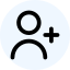 Profile icon with a plus sign to represent finance affiliate marketing challenges with regards to account sign-ups and completing applications.