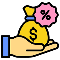 Affiliate commisions and tracking setup, step 2 icon.