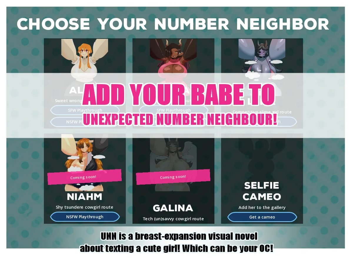 Add your babe into a game! (ONE SLOT ONLY)