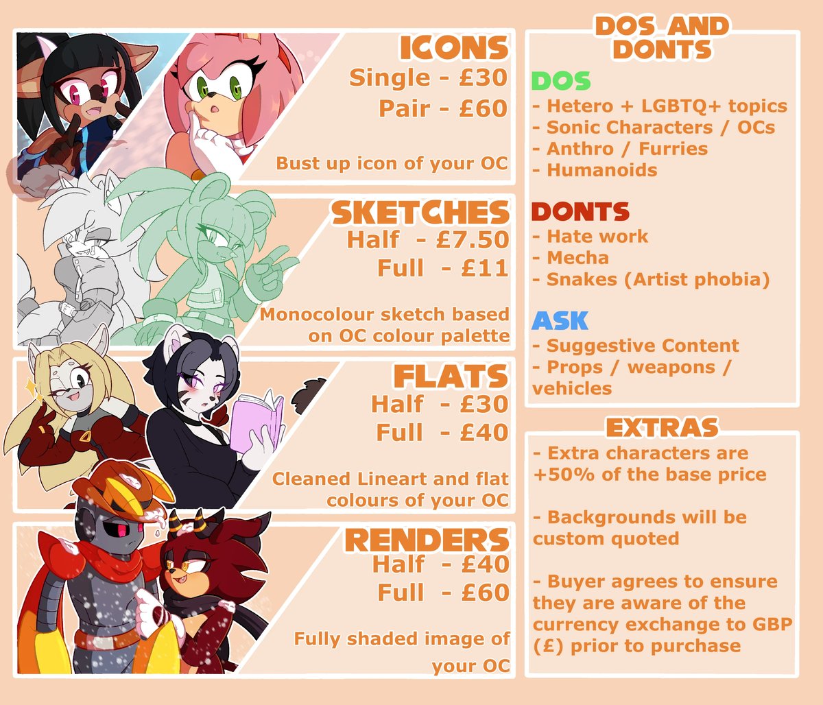 Standard Commission Sheet